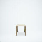 Profile photograph of the Aalto bench in natural stained finish.