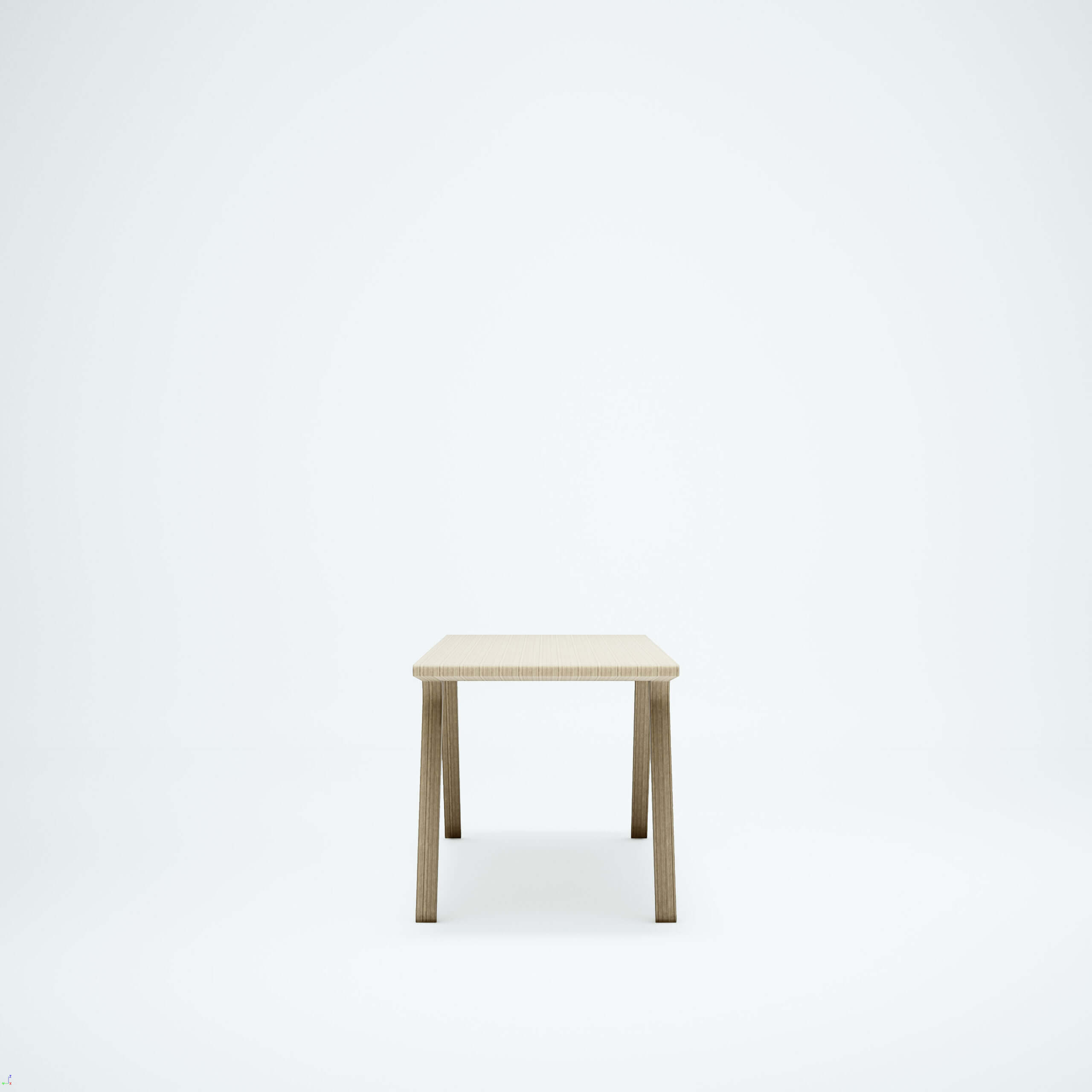 Profile photograph of the Aalto bench in natural stained finish.